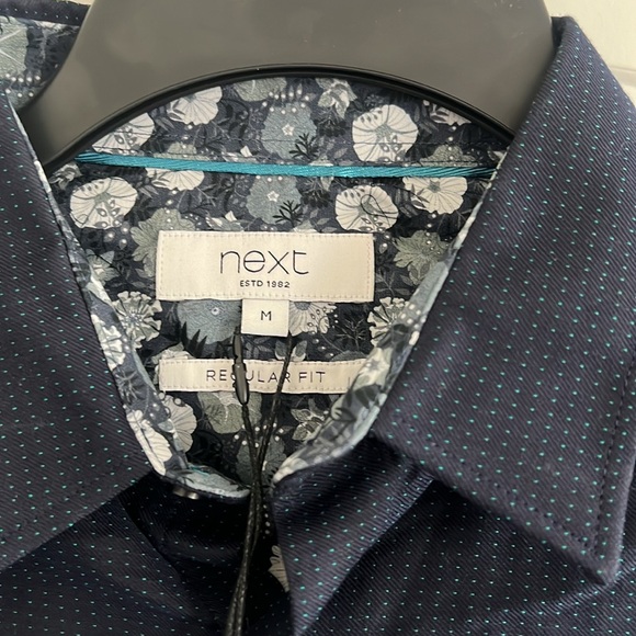 NWT next Regular Fit Men’s Dress Shirt, Navy Size M New w/Tag Retail £32 - Picture 5 of 9